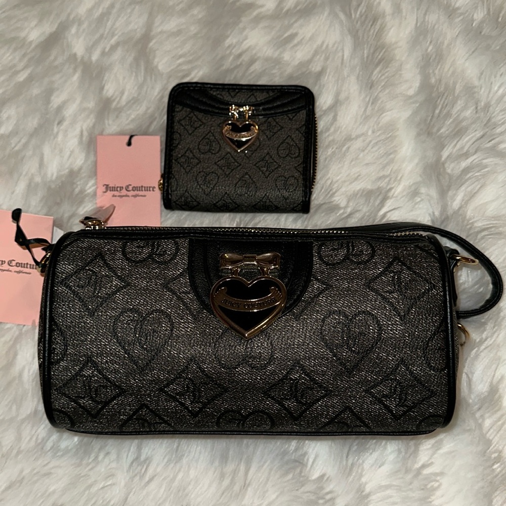 Juicy Couture Precious Moment Roll Bag and Wallet